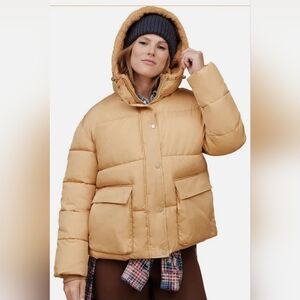 UGG WOMENS KENNEDEY PUFFER JACKET HOODED Size Small New